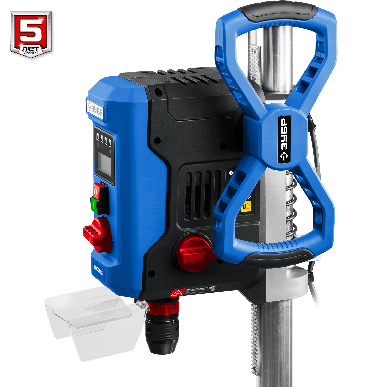 ЗУБР 800 Вт, 13 мм БЗП, вертикально - сверлильный станок, Профессионал (ВСС-П800) — фото 8