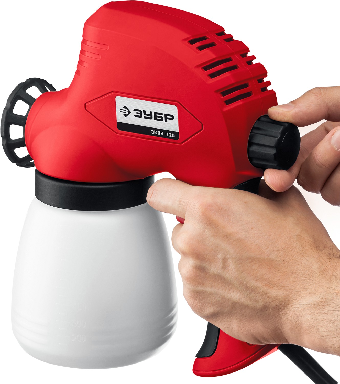 ЗУБР 120 Вт, краскопульт электрический, безвоздушный (ЗКПЭ-120) — фото 7