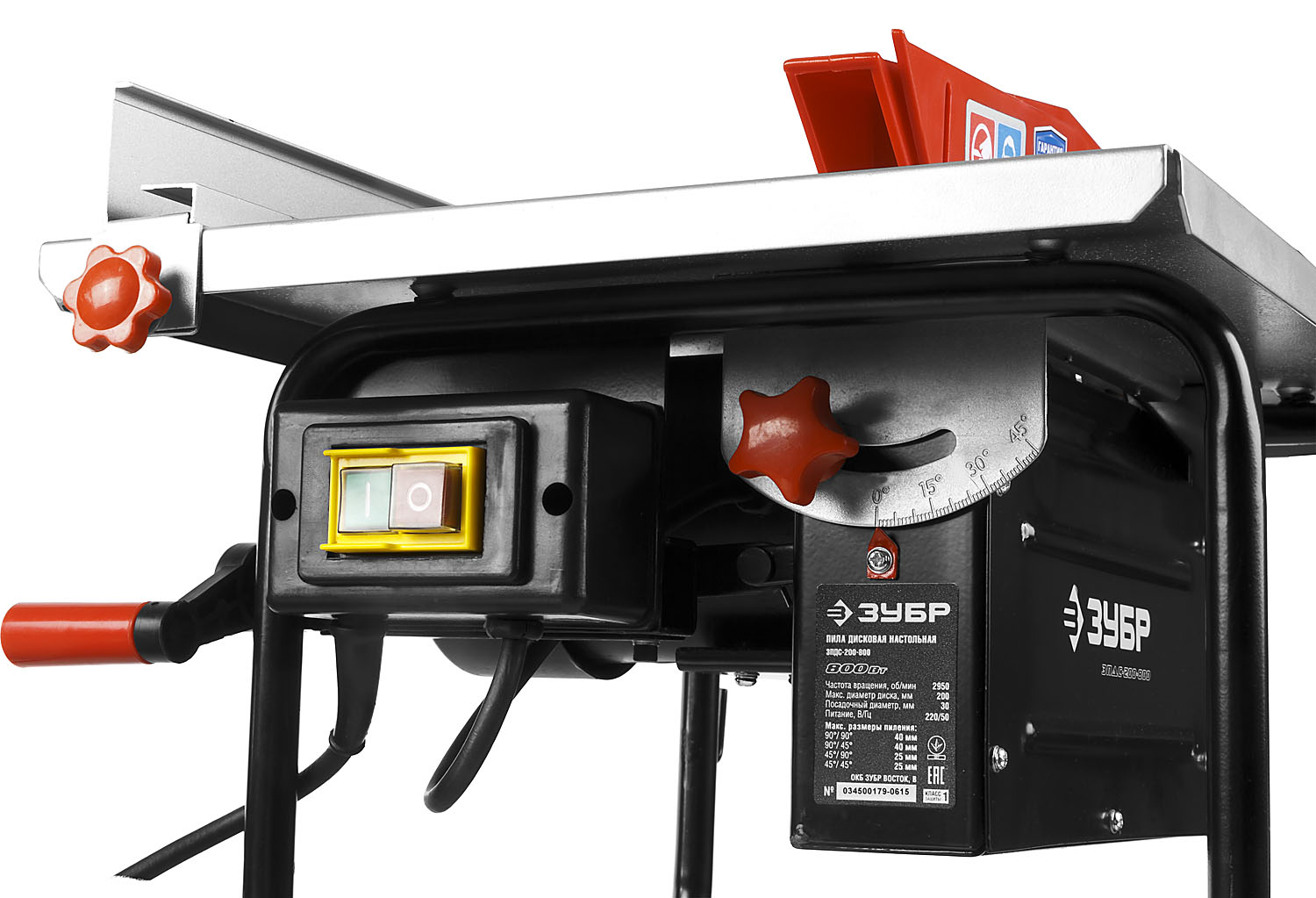 ЗУБР d 200 мм, 800 Вт, настольный распиловочный станок (ЗПДС-200-800) — фото 7