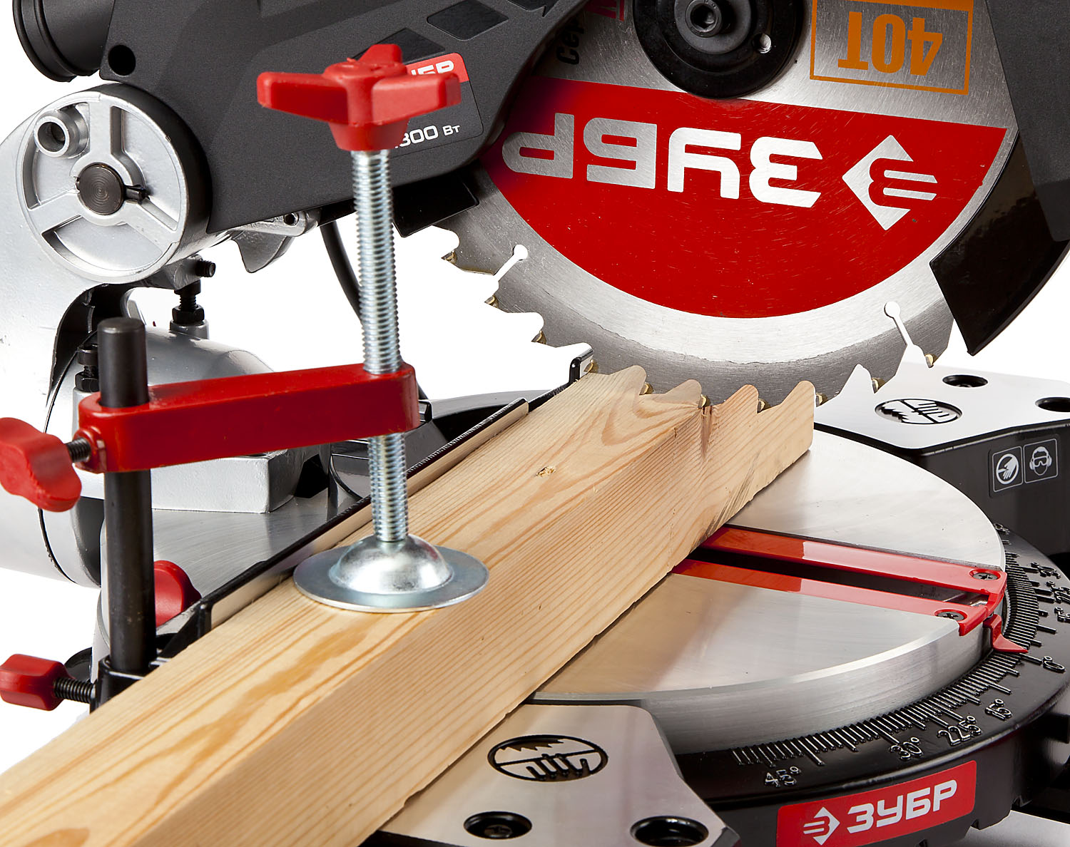 ЗУБР Ø 210, 1500 Вт, пила торцовочная комбинированная (ЗПТК-210-1500) — фото 18