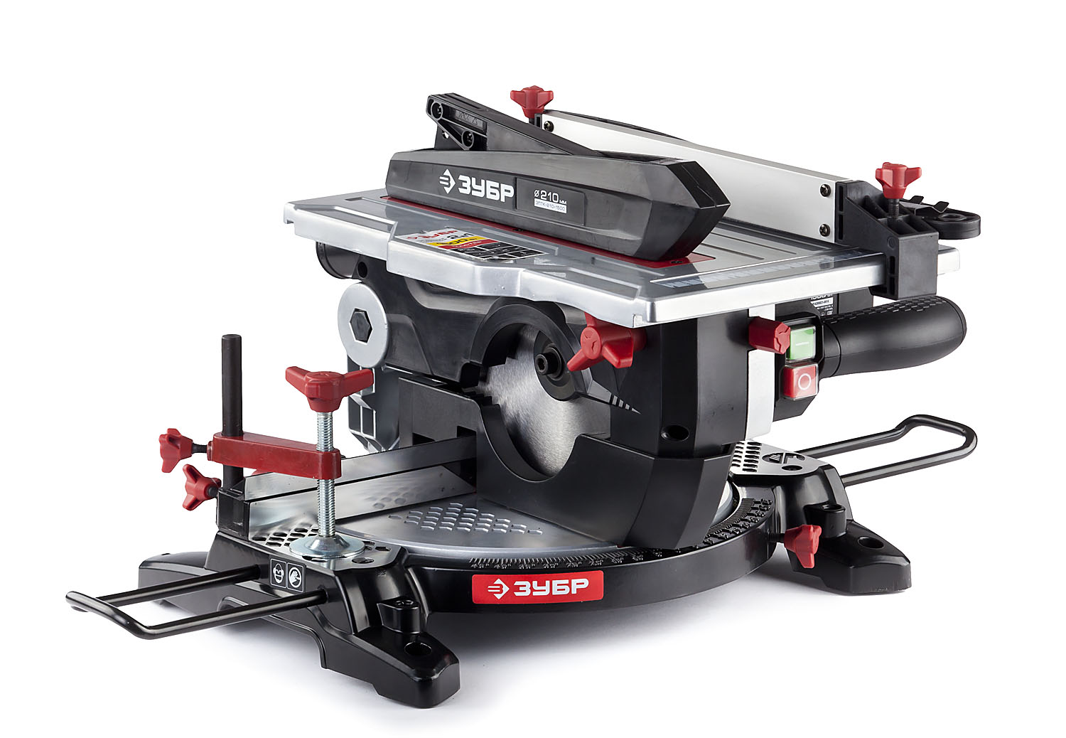 ЗУБР Ø 210, 1500 Вт, пила торцовочная комбинированная (ЗПТК-210-1500) — фото 6