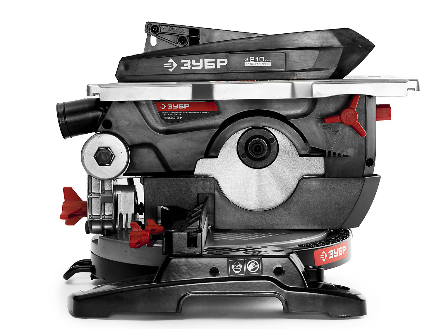 ЗУБР Ø 210, 1500 Вт, пила торцовочная комбинированная (ЗПТК-210-1500) — фото 9