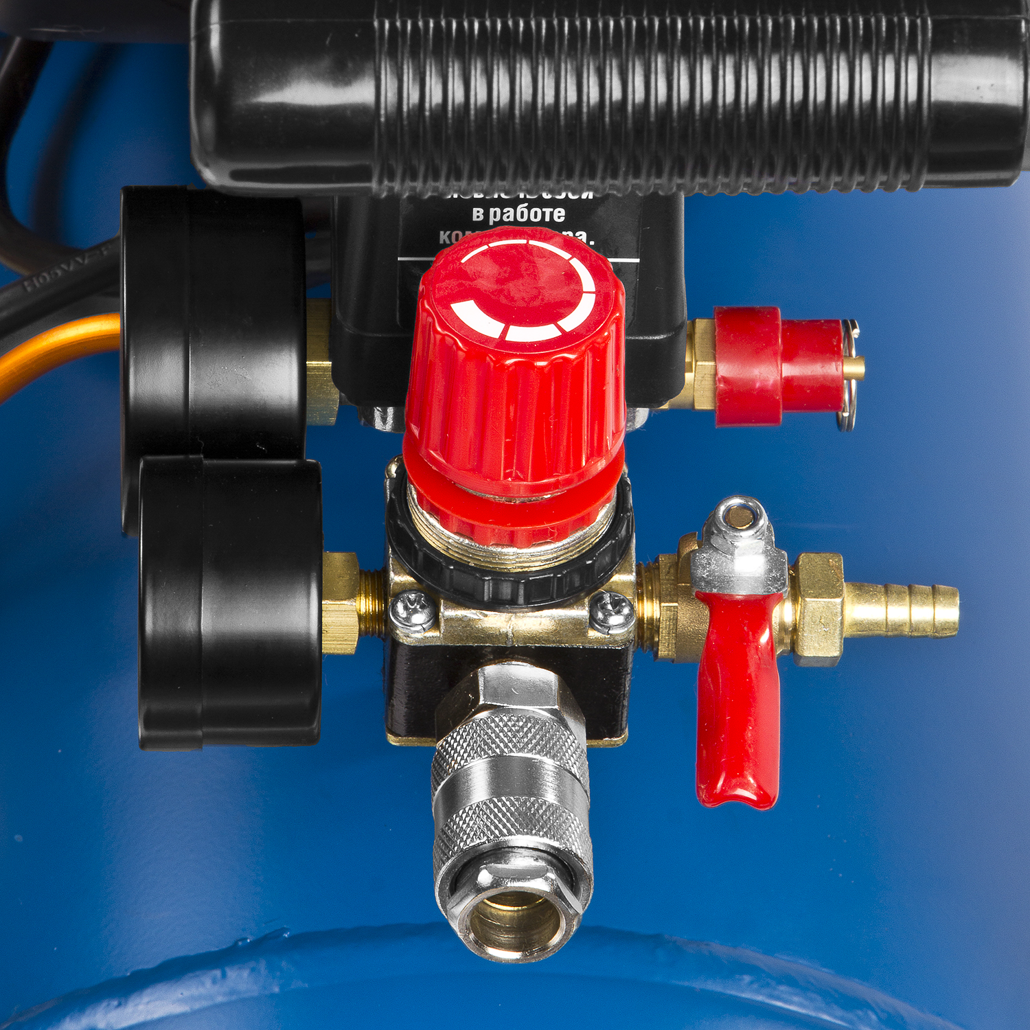 ЗУБР 240 л/мин, 24 л, 1500 Вт, масляный компрессор, Профессионал (ЗКПМ-240-24-1.5) — фото 7