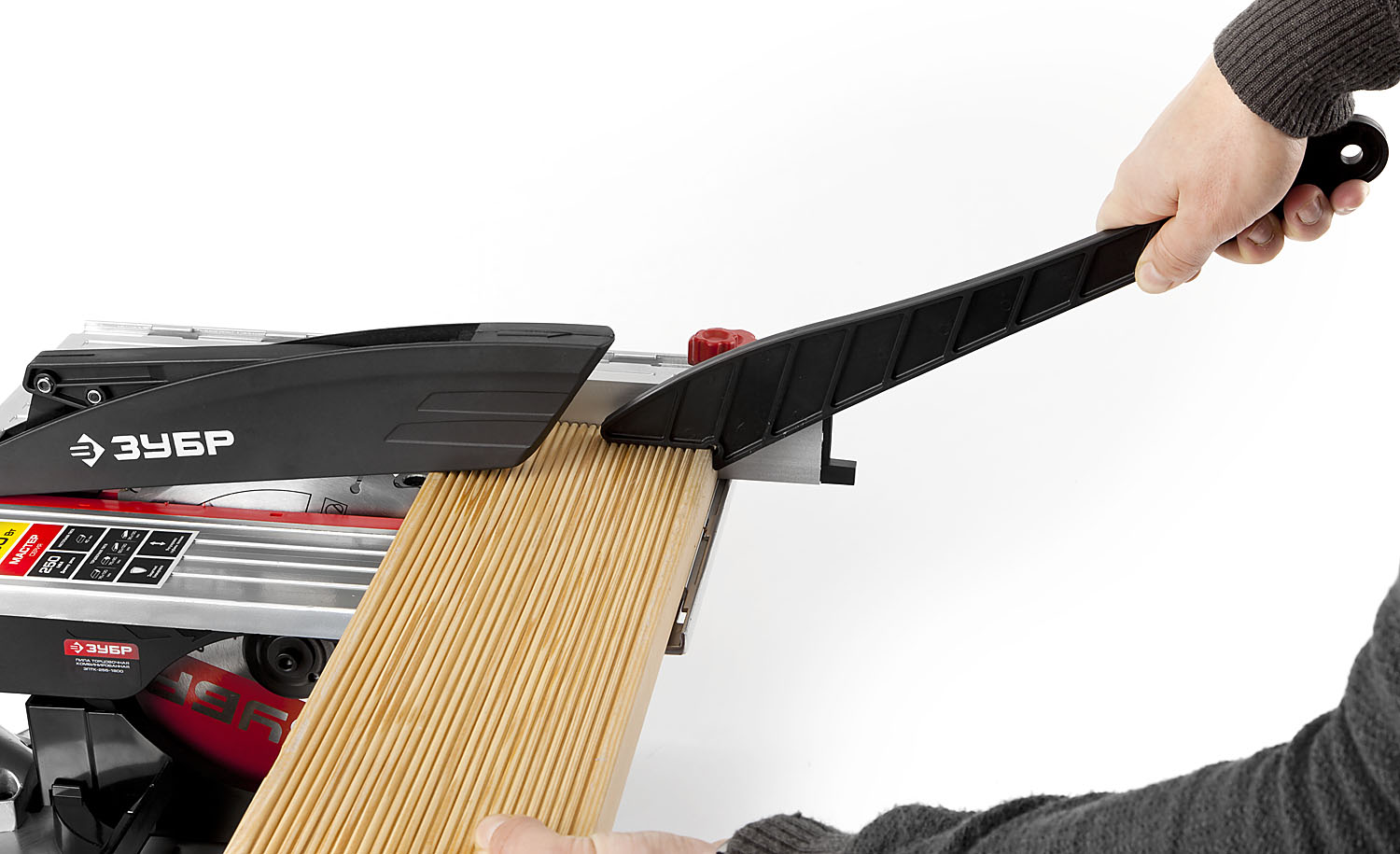 ЗУБР ЗПТК-255-1800 пила торцовочная комбинированная, d 250 х 30 мм, 1800 Вт — фото 15