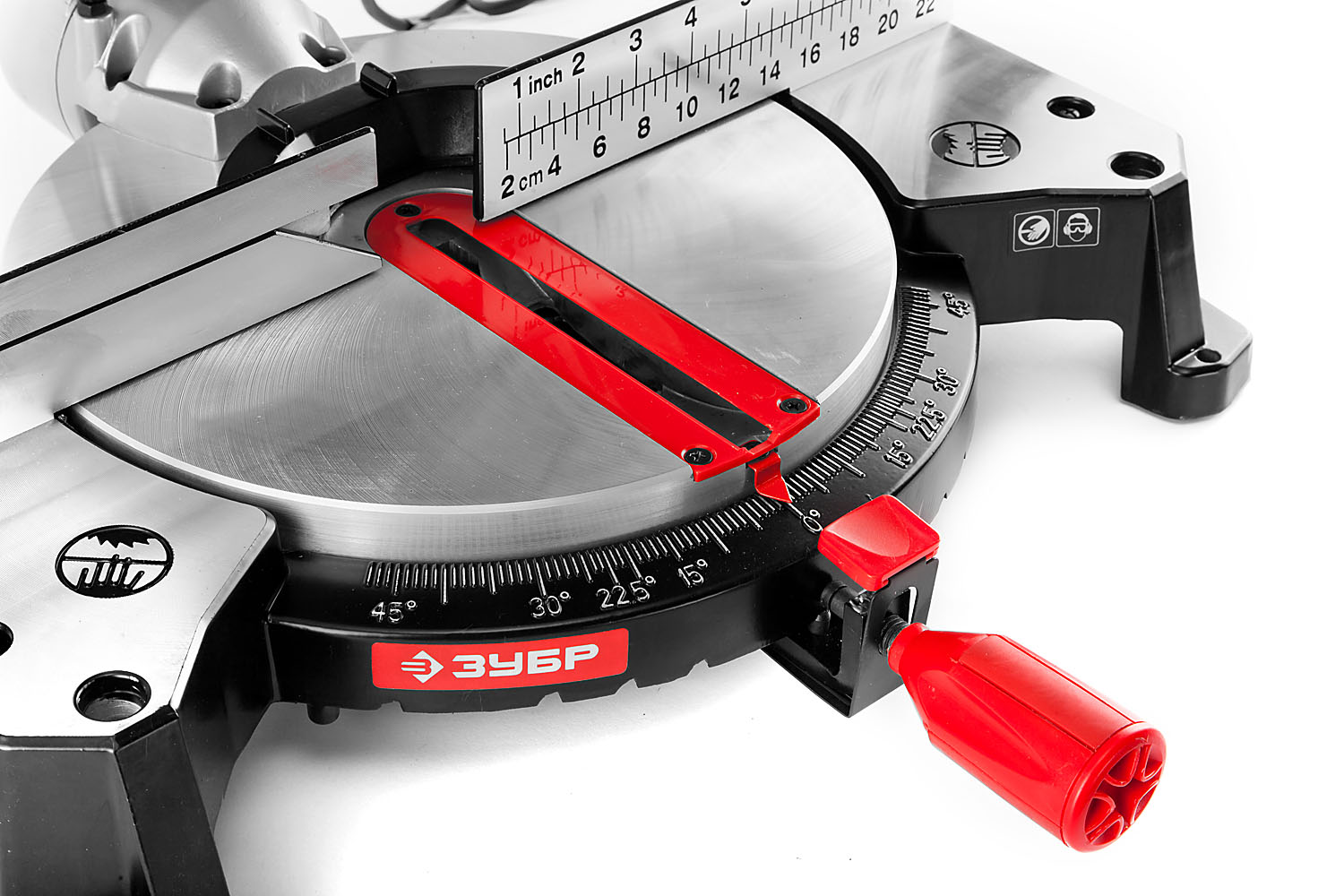 ЗУБР ЗПТК-255-1800 пила торцовочная комбинированная, d 250 х 30 мм, 1800 Вт — фото 19