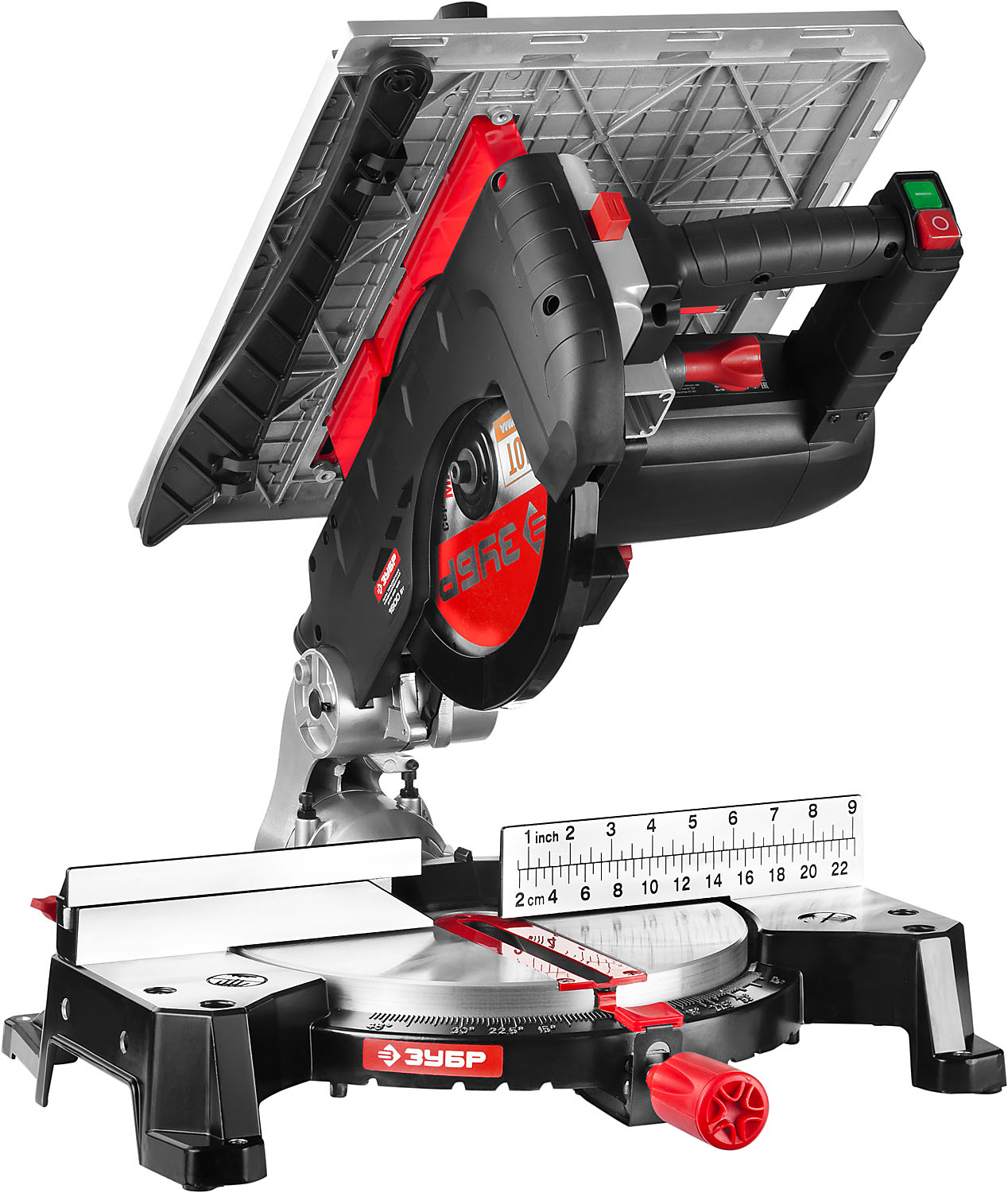 ЗУБР ЗПТК-255-1800 пила торцовочная комбинированная, d 250 х 30 мм, 1800 Вт — фото 4