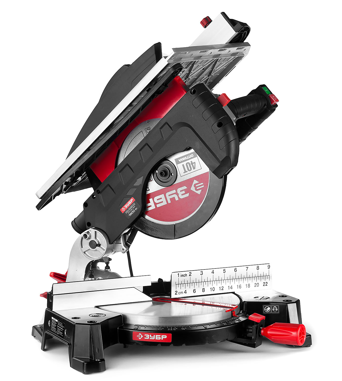 ЗУБР ЗПТК-255-1800 пила торцовочная комбинированная, d 250 х 30 мм, 1800 Вт — фото 5