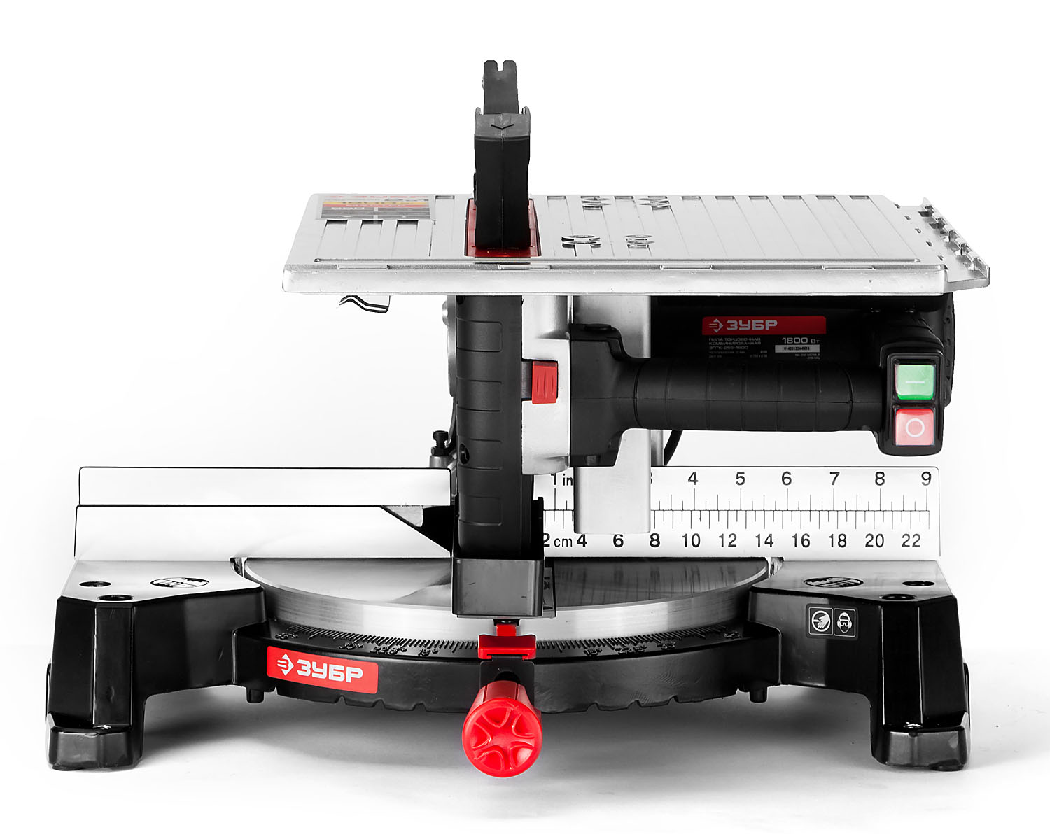 ЗУБР ЗПТК-255-1800 пила торцовочная комбинированная, d 250 х 30 мм, 1800 Вт — фото 9