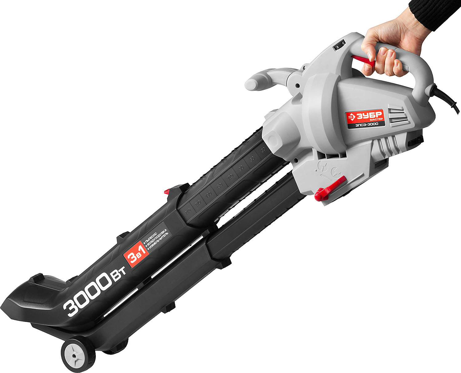ЗУБР 3000 Вт, электрический садовый пылесос-воздуходувка (ЗПСЭ-3000) — фото 11