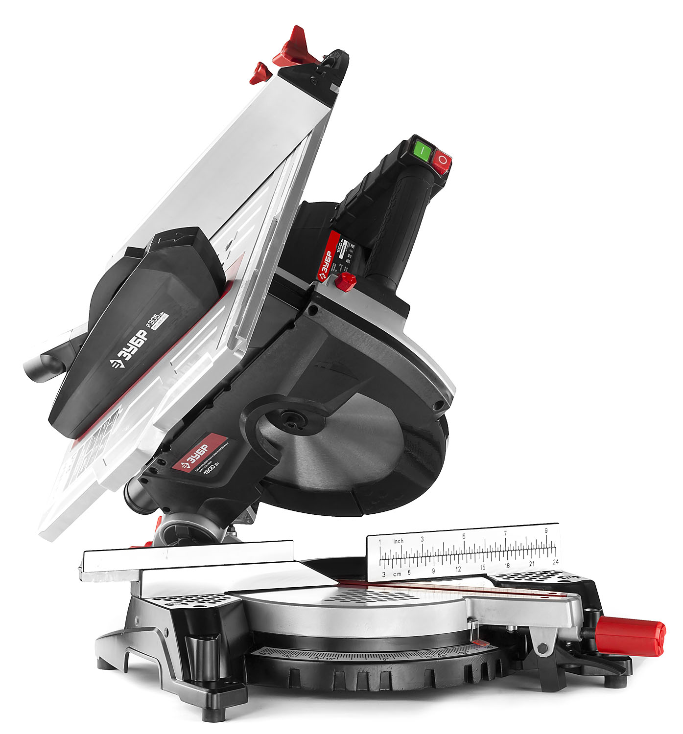 ЗУБР ЗПТК-305-1900 пила торцовочная комбинированная, d 305 х 30 мм, 1900 Вт — фото 6