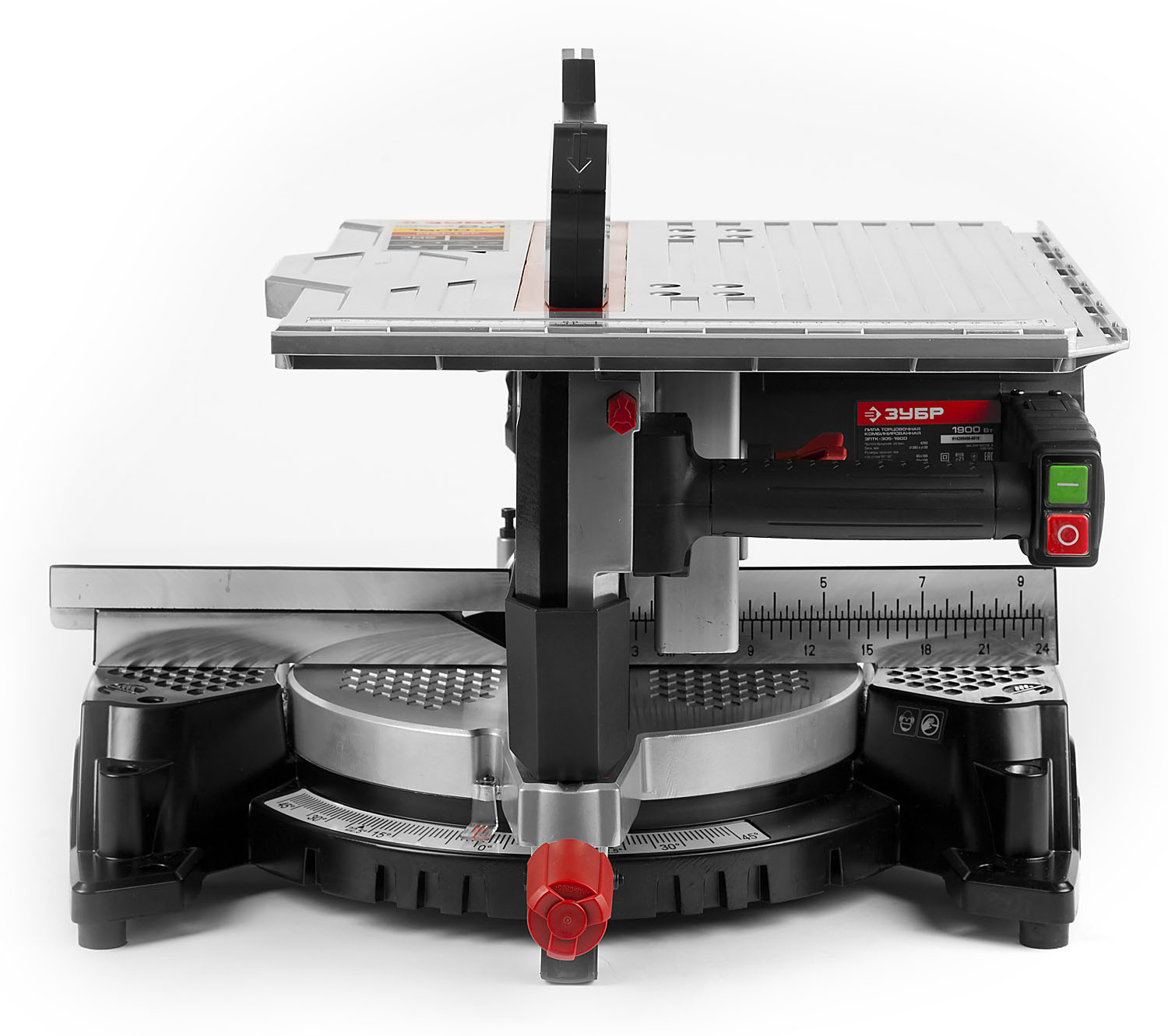 ЗУБР ЗПТК-305-1900 пила торцовочная комбинированная, d 305 х 30 мм, 1900 Вт — фото 8