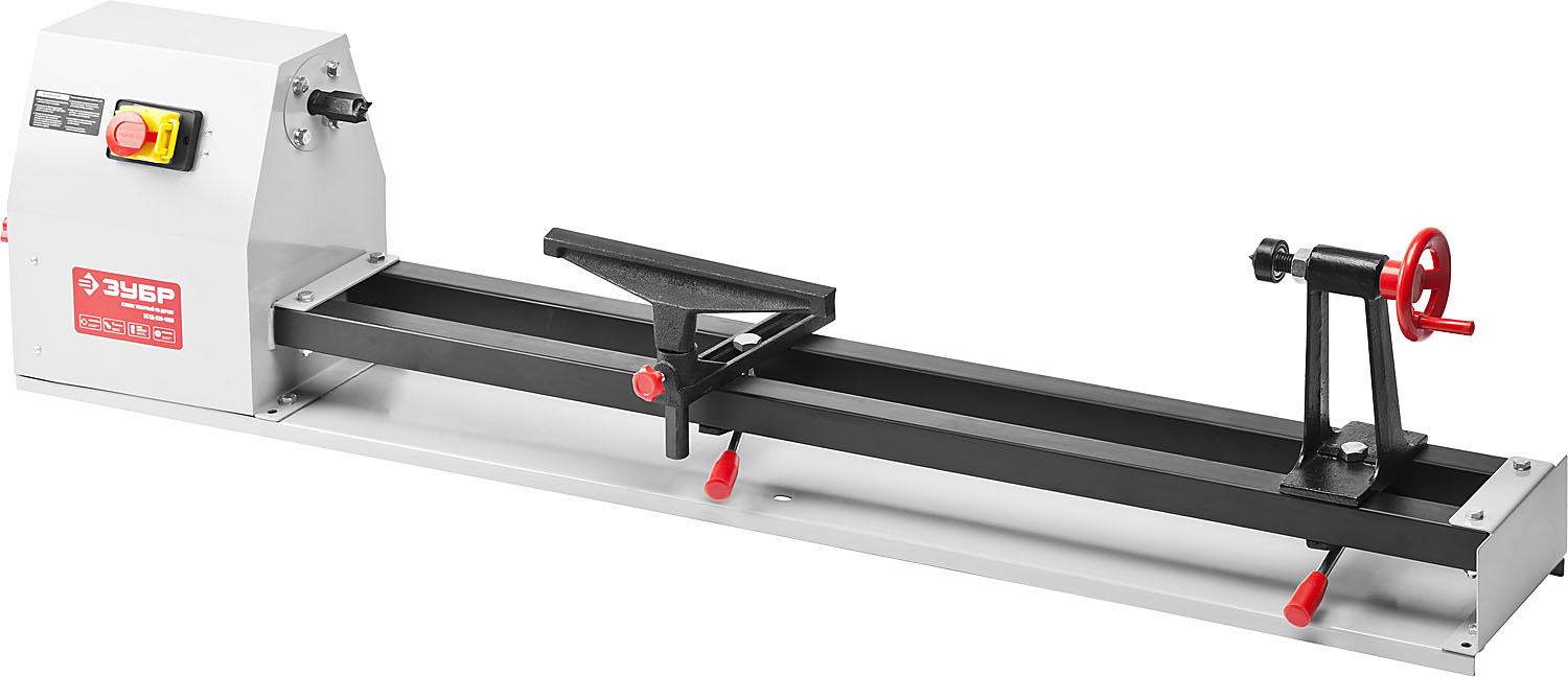 ЗУБР d 350 мм, 1000 мм, 350 Вт, токарный станок по дереву (ЗСТД-350-1000) — фото 5