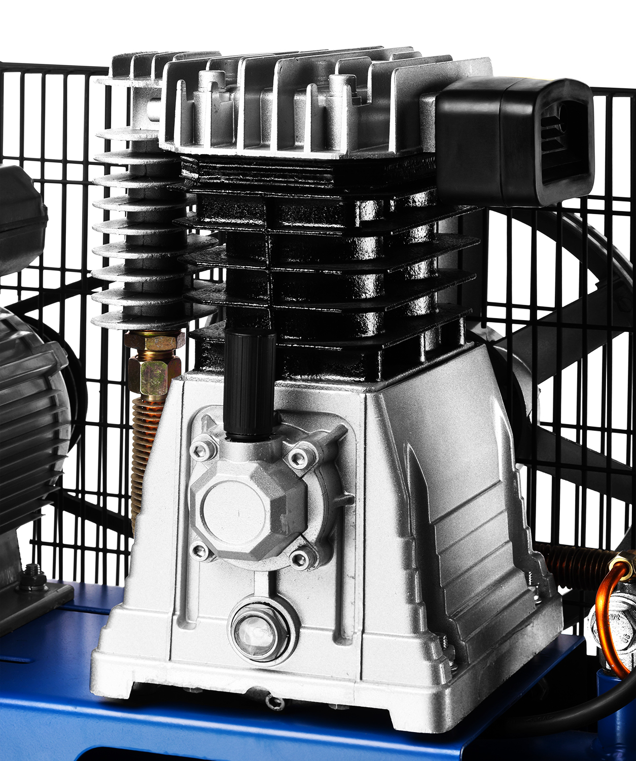 ЗУБР 440 л/мин, 50 л, 2200 Вт, ременной масляный компрессор, Профессионал (ЗКПМ-440-50-Р-2.2) — фото 7